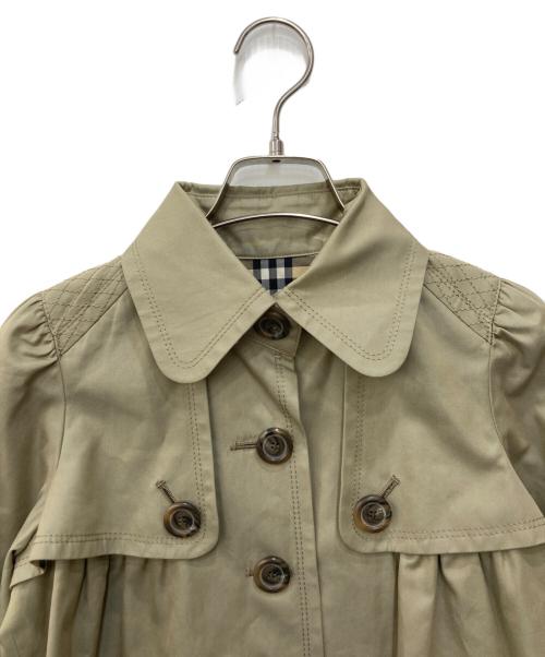 BURBERRY BLUE LABEL（バーバリー ブルー レーベル）BURBERRY BLUE LABEL (バーバリー ブルー レーベル) 裏地ノヴァチェック柄ジャケット ベージュ サイズ:SIZE 36の古着・服飾アイテム