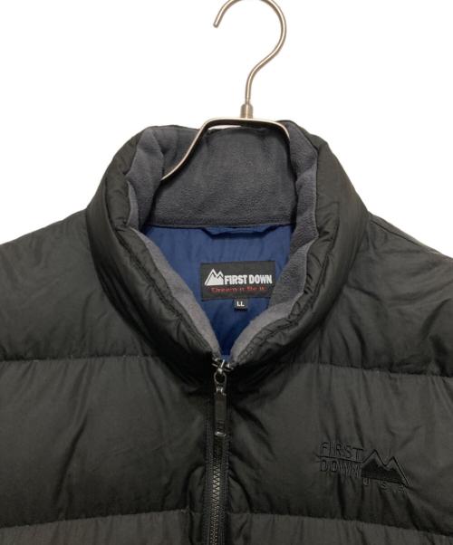 FIRST DOWN（ファーストダウン）FIRST DOWN (ファーストダウン) ダウンジャケット ブラック サイズ:SIZE XLの古着・服飾アイテム