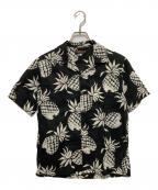 Sun Surfサンサーフ）の古着「パイナップル柄アロハシャツ」｜ブラック