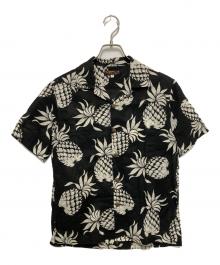 Sun Surf（サンサーフ）の古着「パイナップル柄アロハシャツ」｜ブラック
