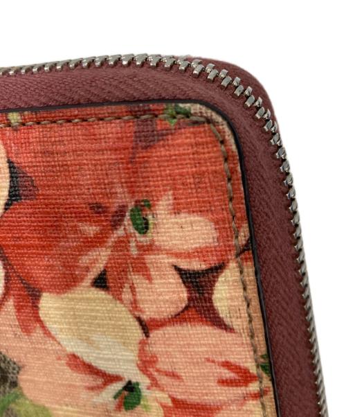 GUCCI（グッチ）GUCCI (グッチ) GGブルームス ラウンドジップウォレット ベージュの古着・服飾アイテム