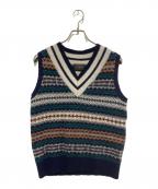 BEAMS PLUS×gimビームスプラス×ジム）の古着「別注 Fair Isle Cricket Vest」｜マルチカラー