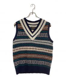 BEAMS PLUS×gim（ビームスプラス×ジム）の古着「別注 Fair Isle Cricket Vest」｜マルチカラー