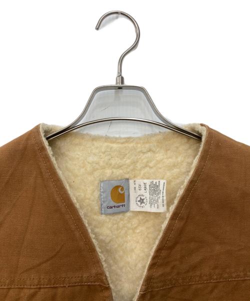 CarHartt（カーハート）CarHartt (カーハート) 80’s裏ボアダックベスト ブラウン サイズ:Ｌの古着・服飾アイテム