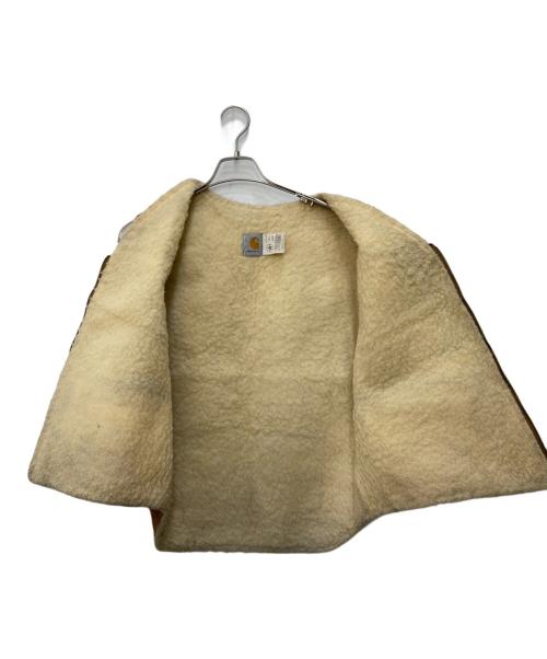 CarHartt（カーハート）CarHartt (カーハート) 80’s裏ボアダックベスト ブラウン サイズ:Ｌの古着・服飾アイテム