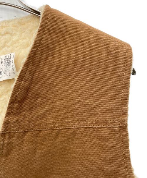 CarHartt（カーハート）CarHartt (カーハート) 80’s裏ボアダックベスト ブラウン サイズ:Ｌの古着・服飾アイテム