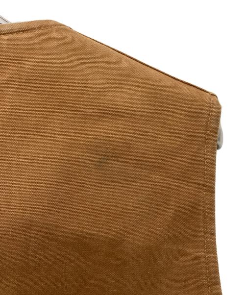 CarHartt（カーハート）CarHartt (カーハート) 80’s裏ボアダックベスト ブラウン サイズ:Ｌの古着・服飾アイテム