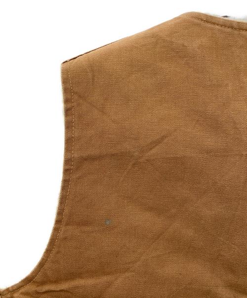 CarHartt（カーハート）CarHartt (カーハート) 80’s裏ボアダックベスト ブラウン サイズ:Ｌの古着・服飾アイテム