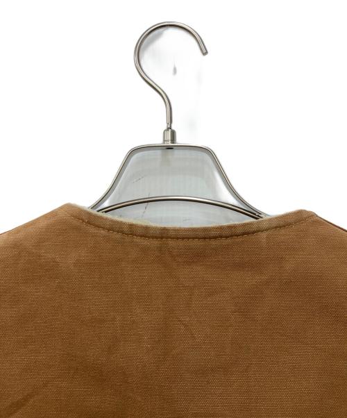 CarHartt（カーハート）CarHartt (カーハート) 80’s裏ボアダックベスト ブラウン サイズ:Ｌの古着・服飾アイテム