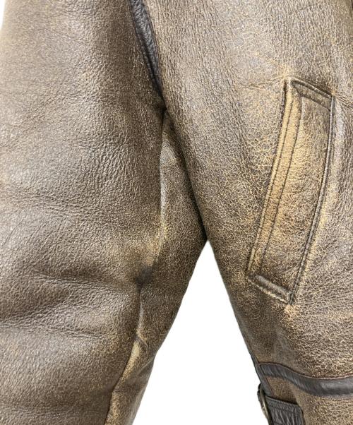 TYPE B-3（TYPE B-3）TYPE B-3 (TYPE B-3) TYPE B-3ムートンジャケット ブラウン サイズ:Mの古着・服飾アイテム