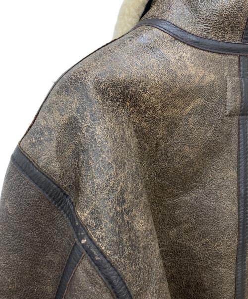 TYPE B-3（TYPE B-3）TYPE B-3 (TYPE B-3) TYPE B-3ムートンジャケット ブラウン サイズ:Mの古着・服飾アイテム