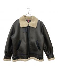 ALPHA（アルファ）の古着「B-3フェイクムートンフライトジャケット」｜ブラウン