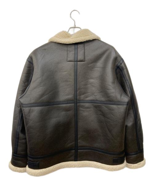 ALPHA（アルファ）ALPHA (アルファ) B-3フェイクムートンフライトジャケット ブラウン サイズ:XLの古着・服飾アイテム