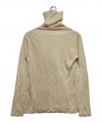 YOHJI YAMAMOTOヨウジヤマモト）の古着「シルクタートルネックカットソー」｜ベージュ