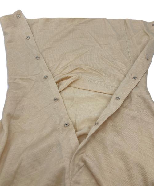 YOHJI YAMAMOTO（ヨウジヤマモト）YOHJI YAMAMOTO (ヨウジヤマモト) シルクタートルネックカットソー ベージュ サイズ:Ⅿの古着・服飾アイテム