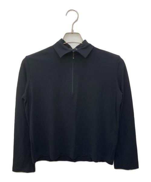 ISSEY MIYAKE（イッセイミヤケ）ISSEY MIYAKE (イッセイミヤケ) ナイロンハーフジッププルオーバー ブラック サイズ:Mの古着・服飾アイテム