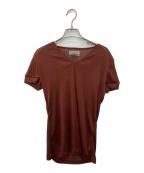 YOHJI YAMAMOTOヨウジヤマモト）の古着「Vネックカットソー」｜ブラウン