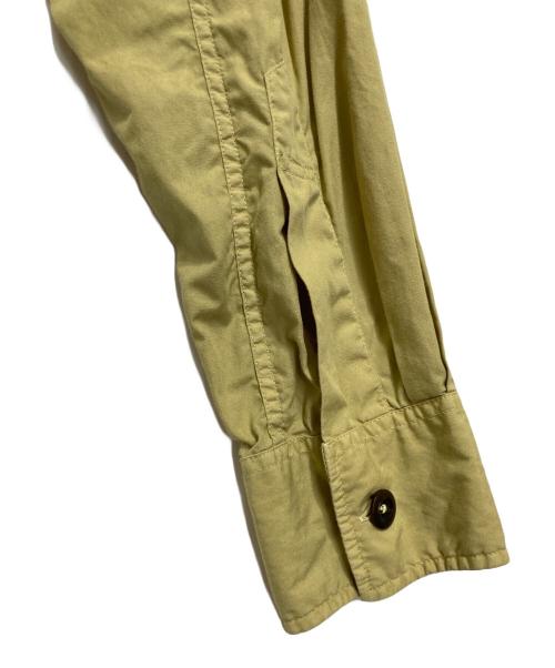 MHL（エムエイチエル）MHL (エムエイチエル) バンドカラーシャツ 黄緑 サイズ:Lの古着・服飾アイテム