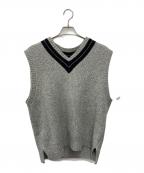 MHLマーガレットハウエル）の古着「TOUGH WOOL RIB VEST」｜グレー