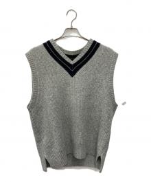 MHL（マーガレットハウエル）の古着「TOUGH WOOL RIB VEST」｜グレー