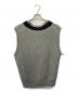 MHL (マーガレットハウエル) TOUGH WOOL RIB VEST グレー サイズ:Ⅼ：9000円