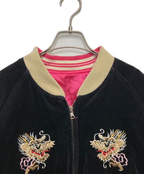 JUNGLE STORM（ジャングルストーム）JUNGLE STORM (ジャングルストーム) リバーシブルスカジャン ブラック サイズ:Lの古着・服飾アイテム