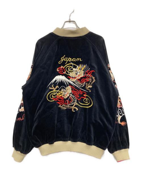 JUNGLE STORM（ジャングルストーム）JUNGLE STORM (ジャングルストーム) リバーシブルスカジャン ブラック サイズ:Lの古着・服飾アイテム