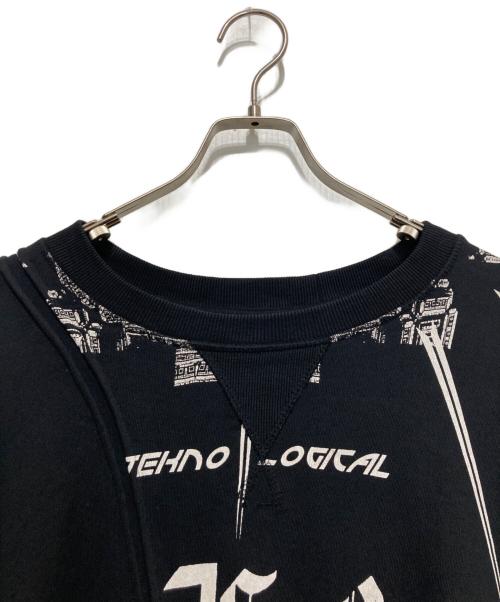 DIESEL（ディーゼル）DIESEL (ディーゼル) プリントスウェット ブラック サイズ:不明の古着・服飾アイテム