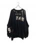 DIESEL（ディーゼル）の古着「プリントスウェット」｜ブラック