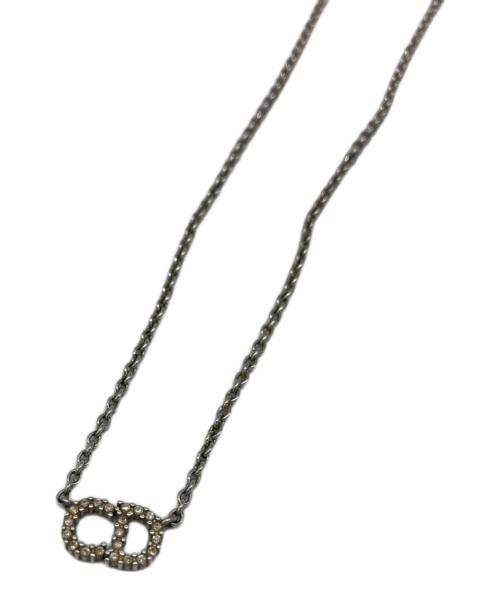 Christian Dior（クリスチャン ディオール）Christian Dior (クリスチャン ディオール) CDロゴネックレス シルバーの古着・服飾アイテム