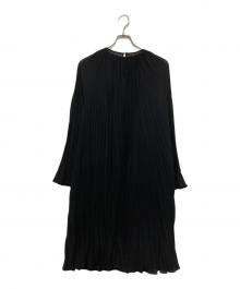 Noble（ノーブル）の古着「クラッシュプリーツミニワンピース」｜ブラック
