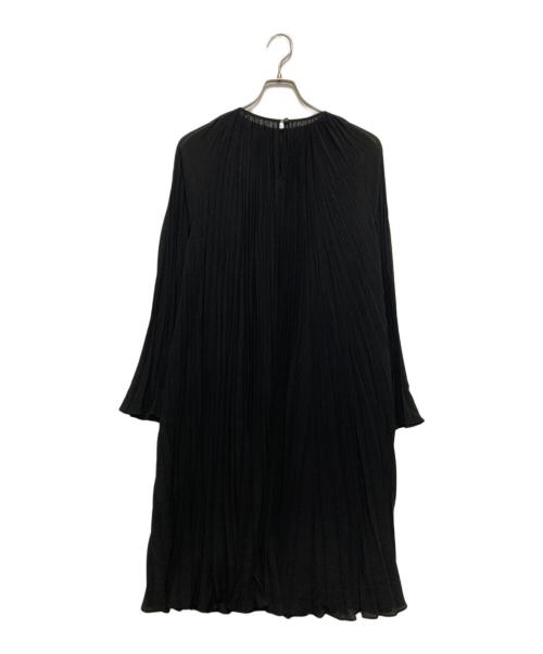 Noble（ノーブル）Noble (ノーブル) クラッシュプリーツミニワンピース ブラック サイズ:FREEの古着・服飾アイテム