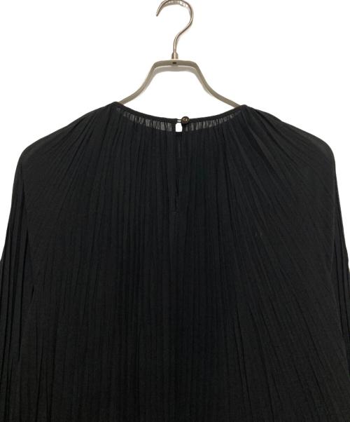 Noble（ノーブル）Noble (ノーブル) クラッシュプリーツミニワンピース ブラック サイズ:FREEの古着・服飾アイテム