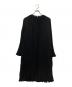 Noble（ノーブル）の古着「クラッシュプリーツミニワンピース」｜ブラック