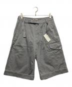 AURALEEオーラリー）の古着「WASHED FINX LIGHT BIG CHINO SHORTS」｜グレー