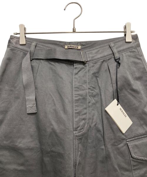 AURALEE（オーラリー）AURALEE (オーラリー) WASHED FINX LIGHT BIG CHINO SHORTS グレー サイズ:3の古着・服飾アイテム