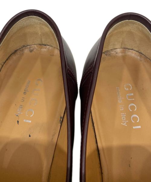GUCCI（グッチ）GUCCI (グッチ) インターロッキングG レザー ローファー ブラウン サイズ:SIZE 10の古着・服飾アイテム