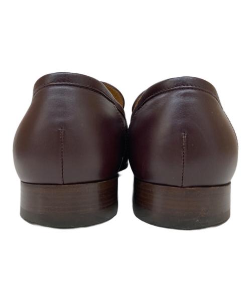 GUCCI（グッチ）GUCCI (グッチ) インターロッキングG レザー ローファー ブラウン サイズ:SIZE 10の古着・服飾アイテム