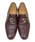 GUCCI (グッチ) インターロッキングG レザー ローファー ブラウン サイズ:SIZE 10：20000円