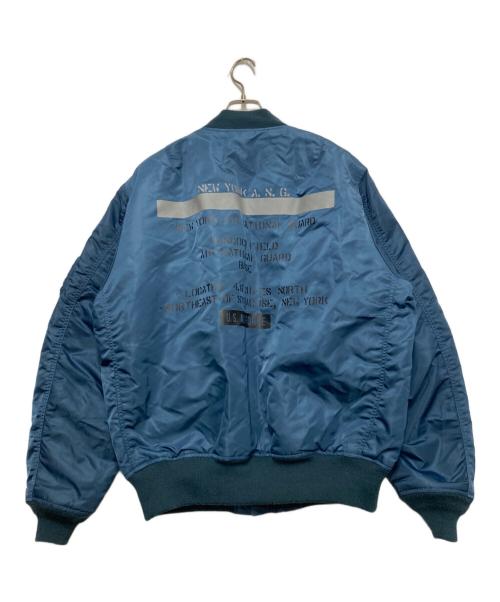 AVIREX（アヴィレックス）AVIREX (アヴィレックス) リフレクトステンシル MA-1 フライトジャケット ネイビー サイズ:2XLの古着・服飾アイテム