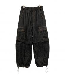 X-LARGE（エクストララージ）の古着「DETACHABLE DENIM PANTS」｜ブラック