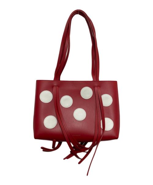 MANSUR GAVRIEL（マンサーガブリエル）mansur gavriel (マンサーガブリエル) レザートートバッグ レッドの古着・服飾アイテム