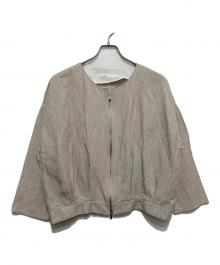 blanc vert（ブランヴェール）の古着「ジップアップジャケット」｜アイボリー