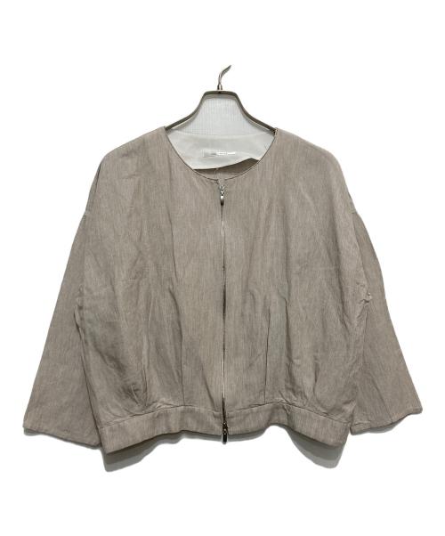 blanc vert（ブランヴェール）blanc vert (ブランヴェール) ジップアップジャケット アイボリー サイズ:38の古着・服飾アイテム
