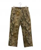 Realtreeリアルツリー）の古着「ダブルニーツリーカモパンツ」｜オリーブ