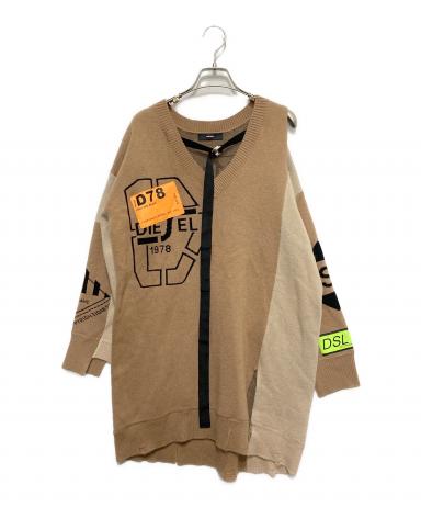 chiakioyama1218様用　Diesel ニットワンピース　査定済 中古・古着通販】DIESEL (ディーゼル) ニットワンピース ベージュ