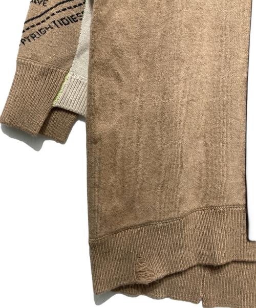 DIESEL（ディーゼル）DIESEL (ディーゼル) ニットワンピース ベージュ サイズ:XXSの古着・服飾アイテム