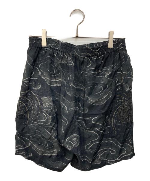 BUDS POOL（バッズプール）BUDS POOL (バッズプール) Gakkin (ガッキン) 渦軍鶏 HAWAIIAN SHORTS ブラック サイズ:Mの古着・服飾アイテム