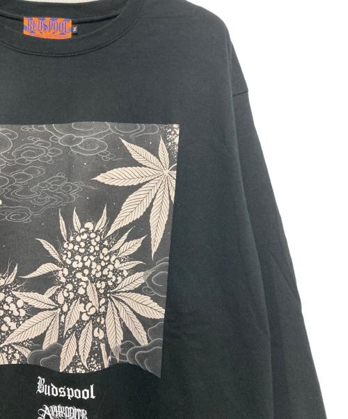 BUDSPOOL（バッズプール）BUDSPOOL (バッズプール) GODBREATH BUDDHACESS L/S TEE ブラック サイズ:Mの古着・服飾アイテム