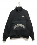 BUDS POOLバッズプール）の古着「NORTHERN BLUE HALF ZIP TRACK JACKET」｜ブラック